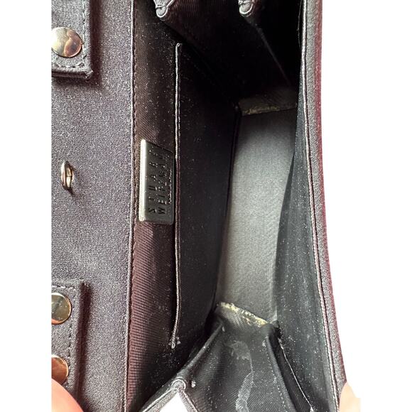 *SOLD* Vintage Stuart Weitzman Black Rare 90s Y2K Satin Evening Bag Formal - Picture 7 of 8
